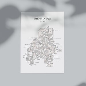 Atlanta | Kaarten voor Flat City