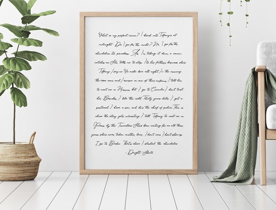 Dwight Perfect Crime Quote The Office Quote The Perfect Crime Dwight Schrute | Etsy