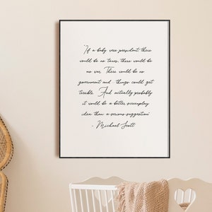 The Office Nursery Quote If a Baby Were President Michael Scott image 2