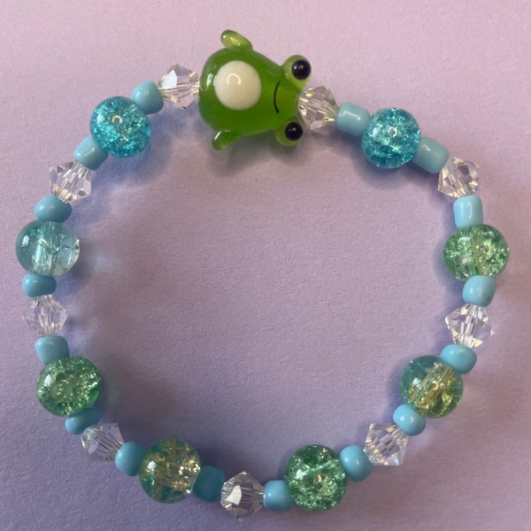 Frog beaded bracelet