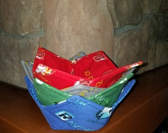 Wizard Soup Bowl Cozies made with licensed fabric