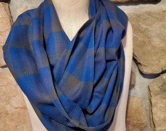 Ultrafine Merino wool flannel infinity scarf for men or women