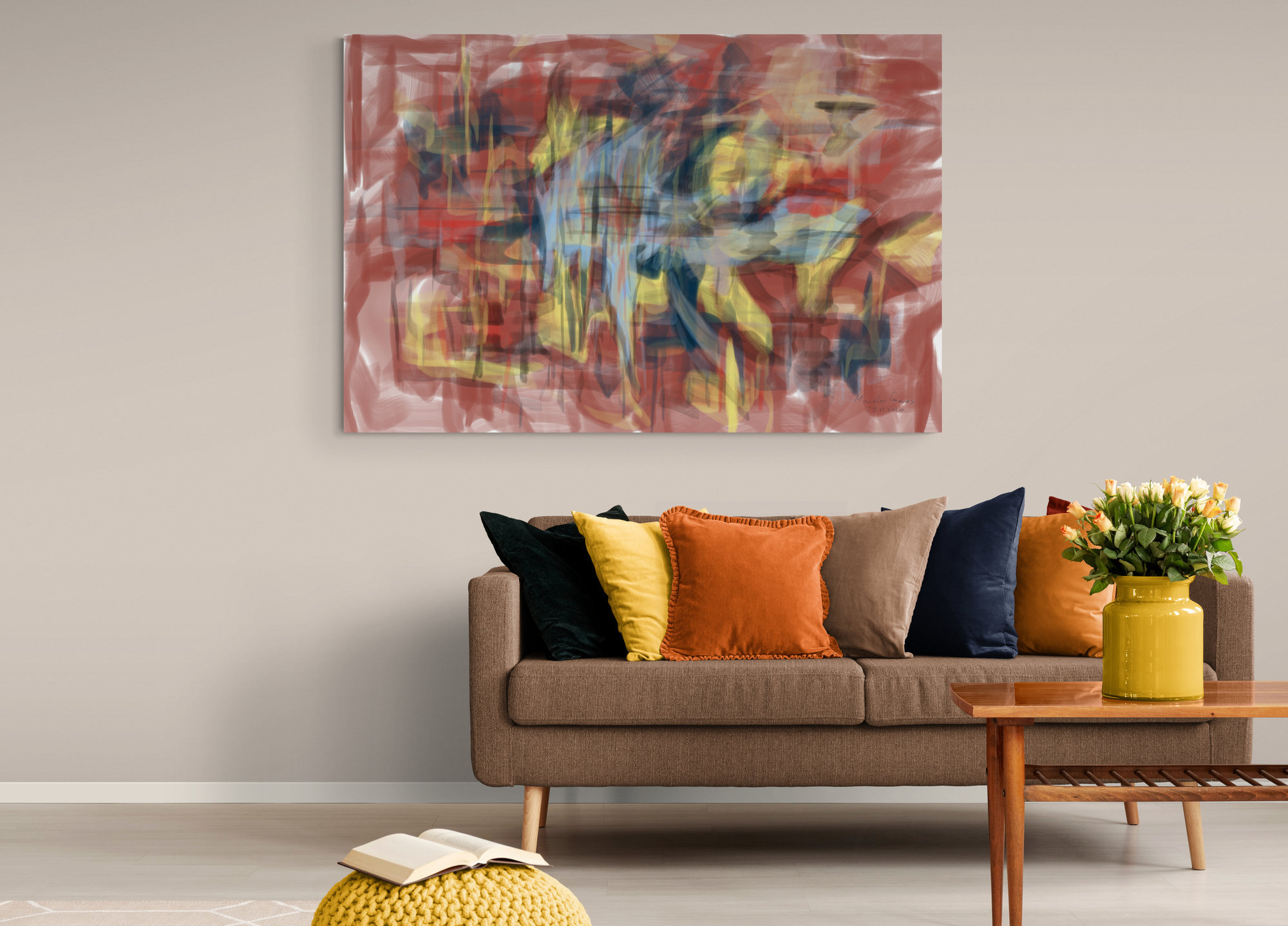 Instant Download Art Abstract Painting Wall Art Above Couch Etsy