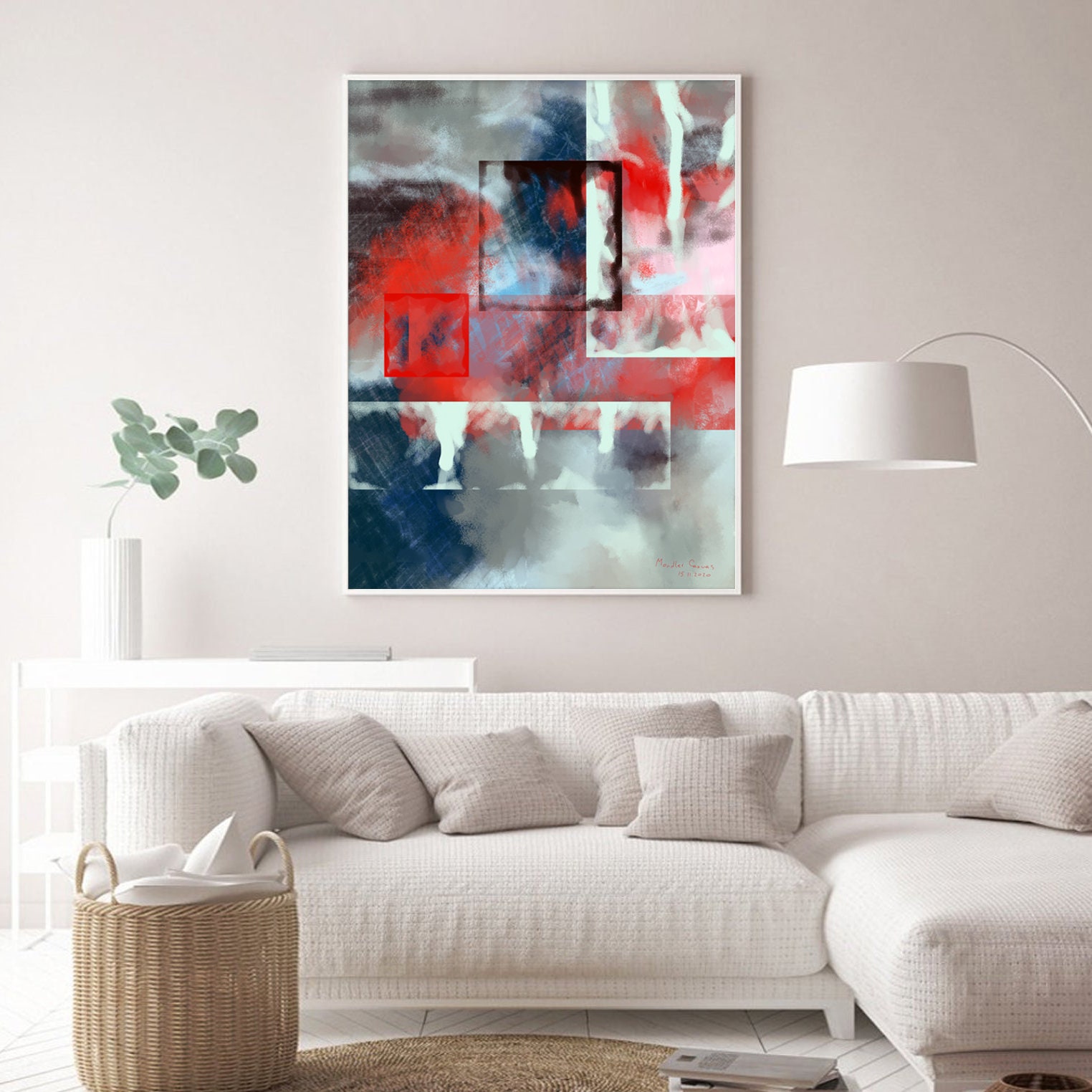 Instant Download Art Abstract Painting Rectangles Print Etsy