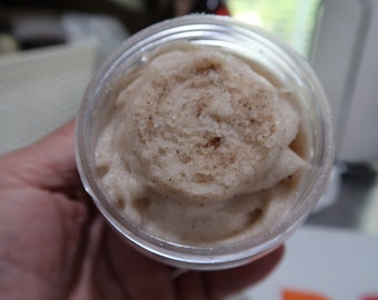 Foaming whip sugar scrub, sugar scrub, body polish