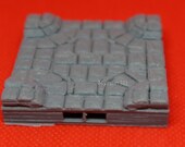 3D Terrain Dungeon 10 x10 Sewer Waterflow 4 Way Intersection Tile (2x2) Dragonlock 28mm