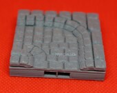 3D Terrain Dungeon 10 x10 Sewer Waterflow Turn Tile (2x2) Dragonlock 28mm