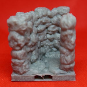 3D Terrain Cavern Narrow (5’ wide) Corridor Turn (90 degrees)– Dragonlock 28mm