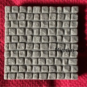 3D Terrain Sidewalk/Ordered Stone 10x10 Floor – Dragonlock 28mm