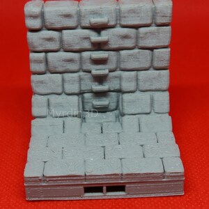 3D Terrain Dungeon Sewer 10’ Ladder Wall – Dragonlock 28mm