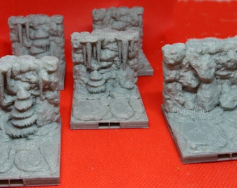 3D Terrain Dungeon Cavern Wall Straight 10’ Wall – Dragonlock 28mm – 1 piece