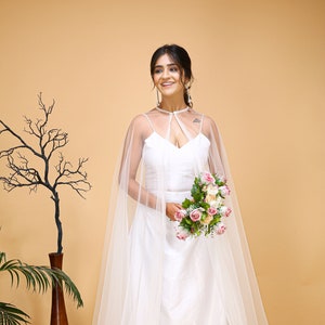 Pearl Wedding Cape: White Beaded Bridal Bolero Cover-Up