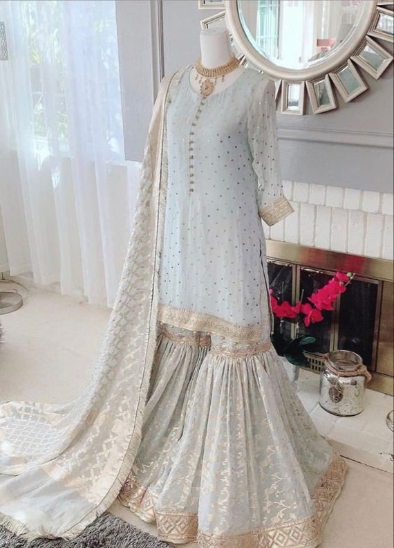 Indian Sharara Dress For Wedding || Maharani Designer Boutique