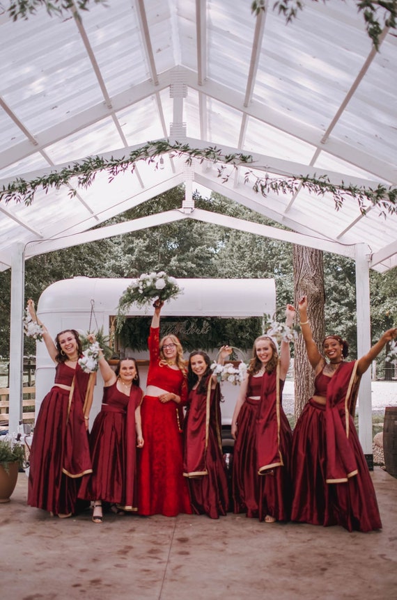 Maroon Lehenga Choli lenga lehnga Chania choli Funzione usura