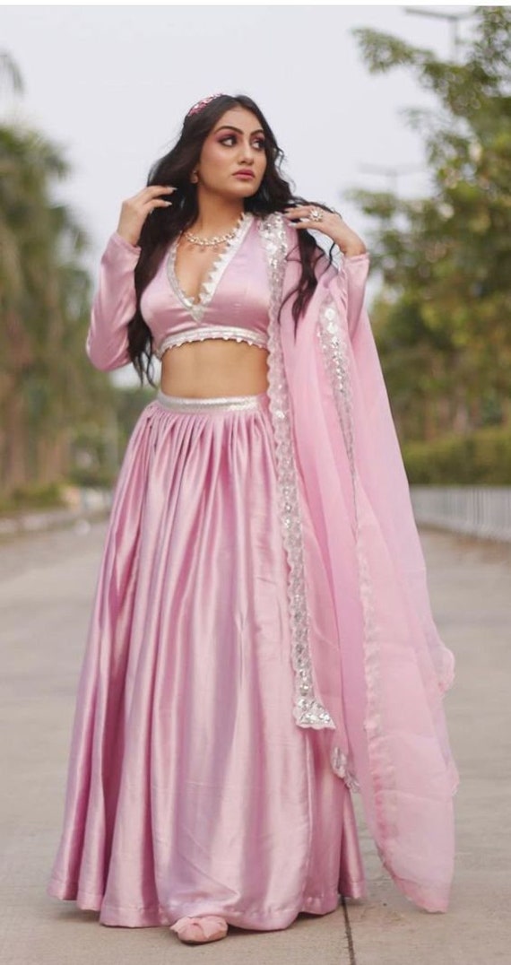 Garnet Pink Gown For Indian Wedding Reception Party [product_title] | OORVI  DESAI | Designer Indian Wedding Dresses in London
