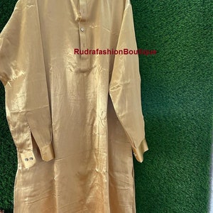 Handmade Silk Kurta: Men&#39;s Traditional Wedding Party Wear