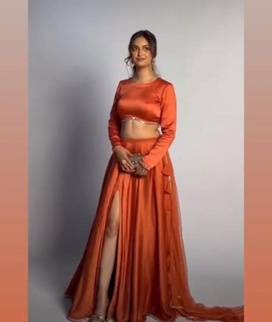 Full Sleeves Slit Lehenga Choli for Women Indian Wedding Wear Choli ...