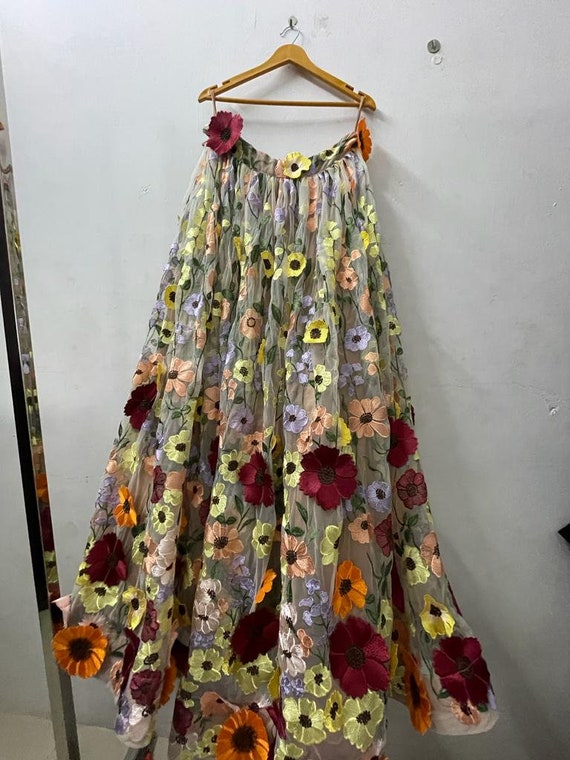 AMERI 3D FLOWER LAYERED SKIRT（3D FLOWER LAYERED SKIRT