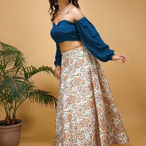 Embroidered Lehenga Choli: Custom Stitched Indian Designer Lengha