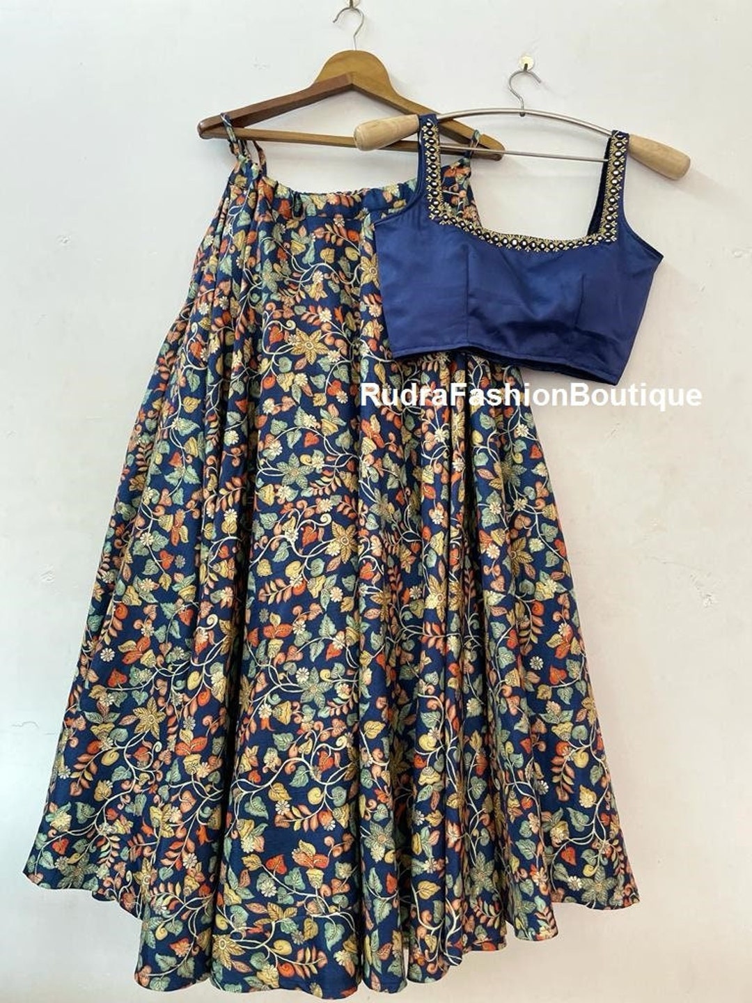 Flower Print White Color Fancy Sleeve Lehenga Choli