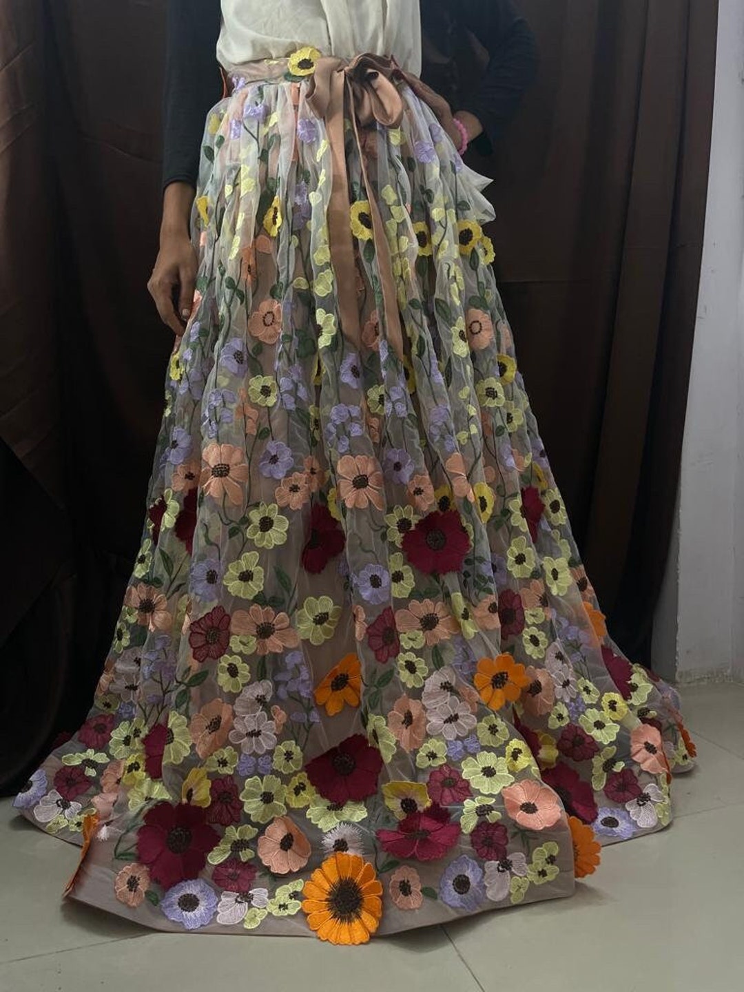 Amazon.com: PEHMEA Women's Boho Floral Print Long Skirts