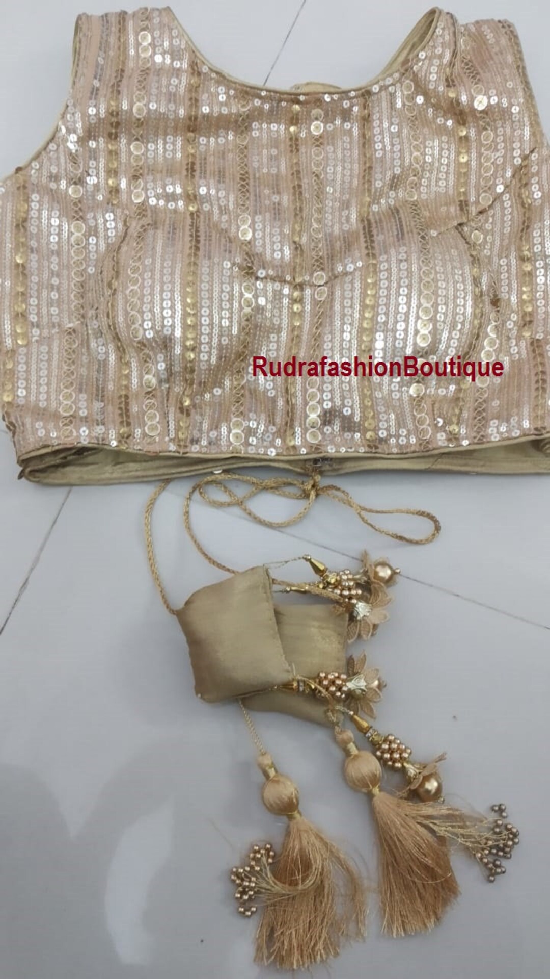 fancy blouse golden