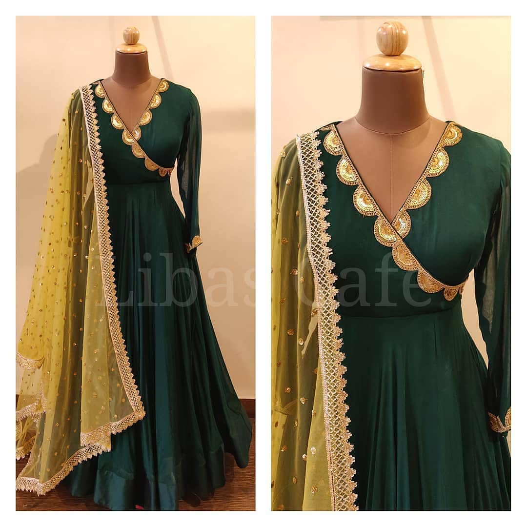 Green Designer Gown Lengha Lehenga Indian Ethnic Traditional - Etsy