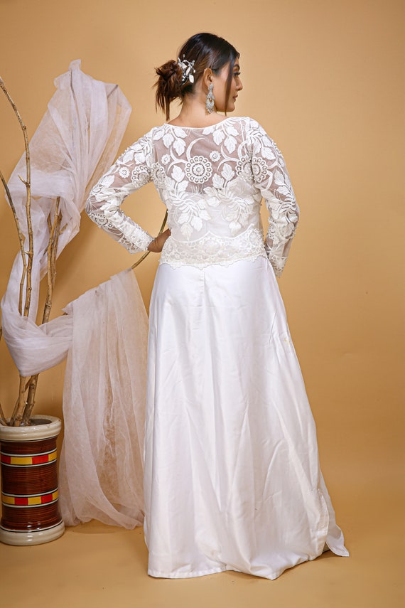 Wedding dress topper clearance beaded