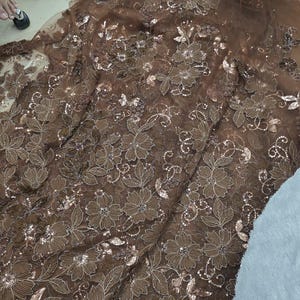 Spegelarbete Bröllopsdupatta, Brudslöja, Handgjord Odni bild 13