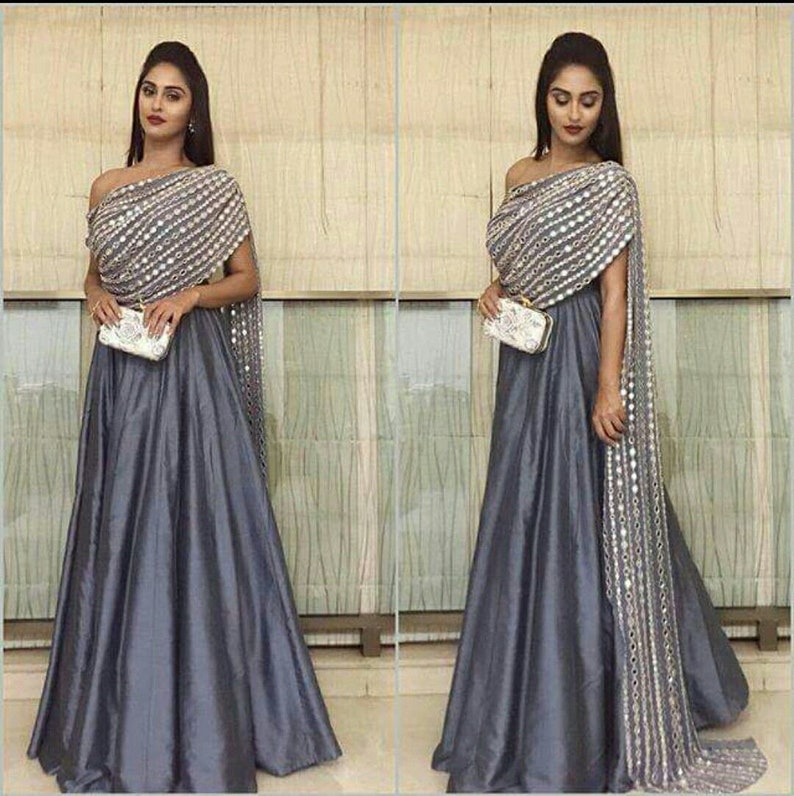 Chikankari Blouse with net dupatta and Silk lehenga with gold trims Indian Lenhga Lenga Choli Indian Dress Anarkali Suit Lehengha choli sari