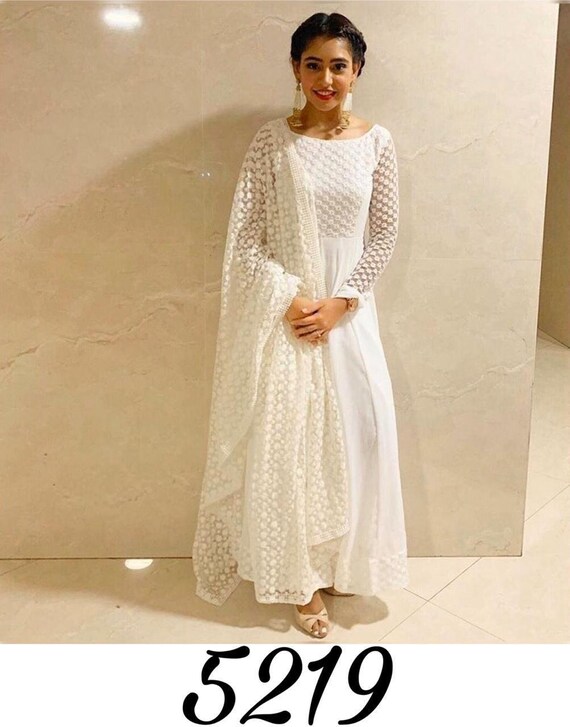 white desi dress