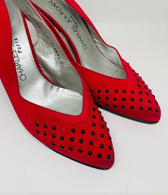 Charles Jourdan size 6.5 red sandal