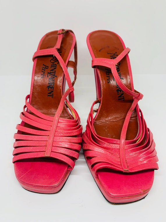 YSL pink sandal size 7