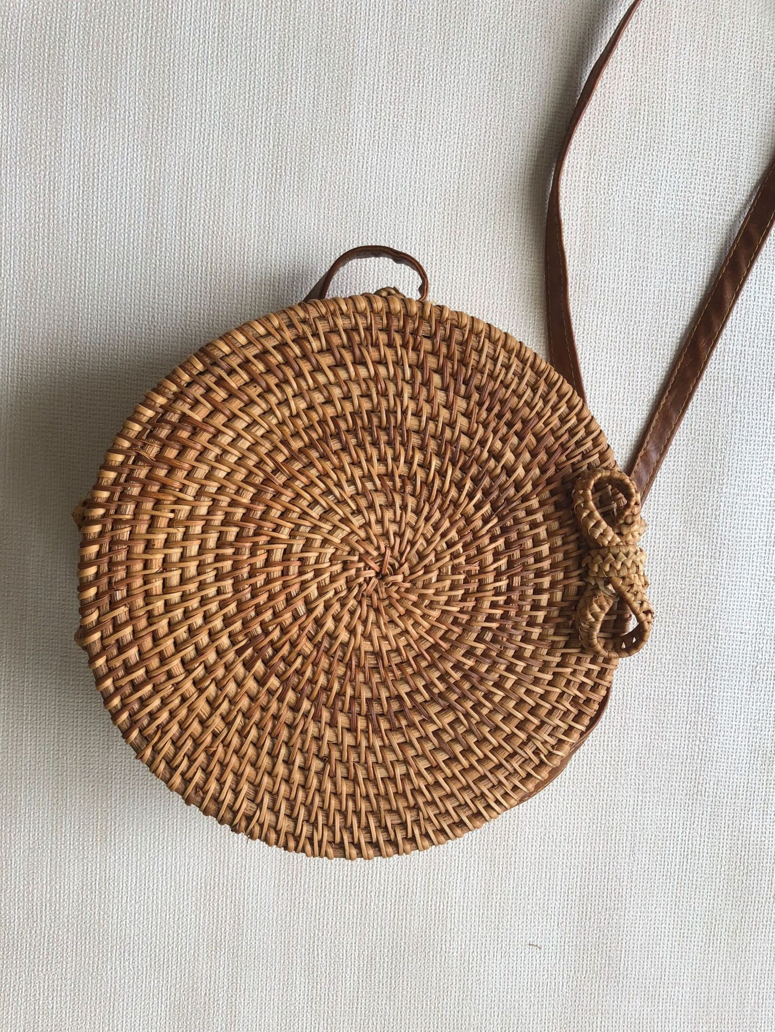 Women's Shoulder Bag Cane Wrap Bag Bucket Bag Etsy