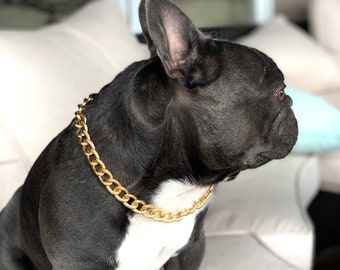 Textured Cuban Link Dog Chain: Custom Aluminum Dog Collar