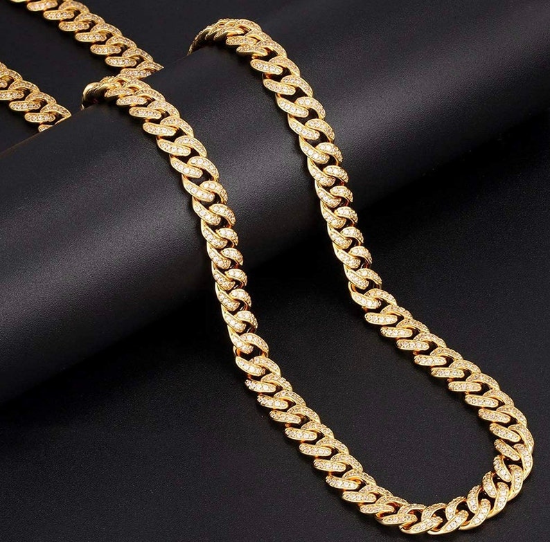 Iced Out Cuban Link Dog Chain Custom dog chain Handmade dog Etsy