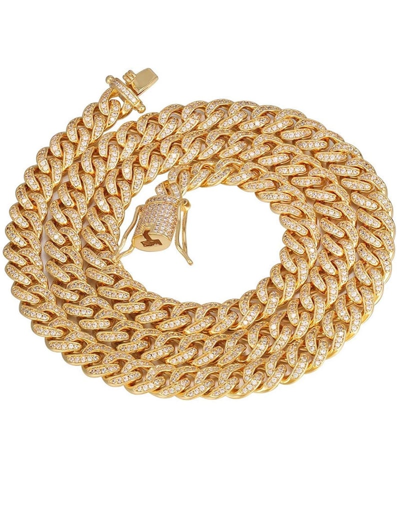 Iced Out Cuban Link Dog Chain Custom dog chain Handmade dog Etsy