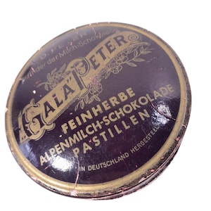 Vintage kartonnen chocoladedoos Gala Peter Duitsland