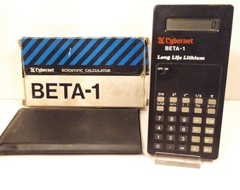 Vintage Calculator cybernet electronic Model Beta-1 Japan