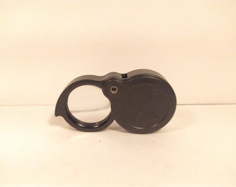 Folding pocket magnifying glass 4x USSR, Lupe 4x