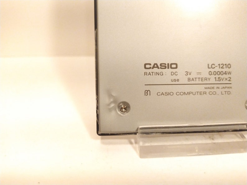 Calculatrice Vintage : CASIO LC-401 Électronic Calculator