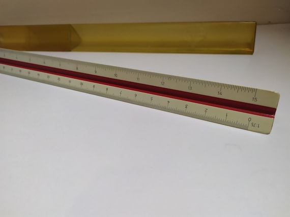 Vintage Three sided Ruler Faber Castell 873c a Etsy