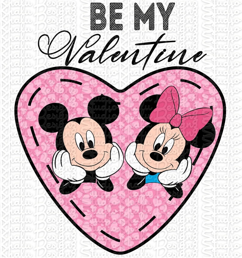 Valentine Disney Mickey Mouse Minnie Mouse Valentine Disney Etsy
