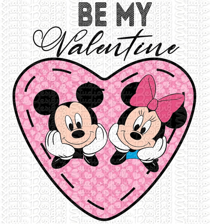 Valentine Disney Mickey Mouse Minnie Mouse Valentine Disney Etsy