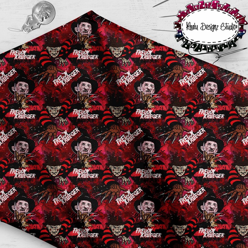 Seamless Pattern Freddy Krueger Pattern Pattern Seamless Etsy