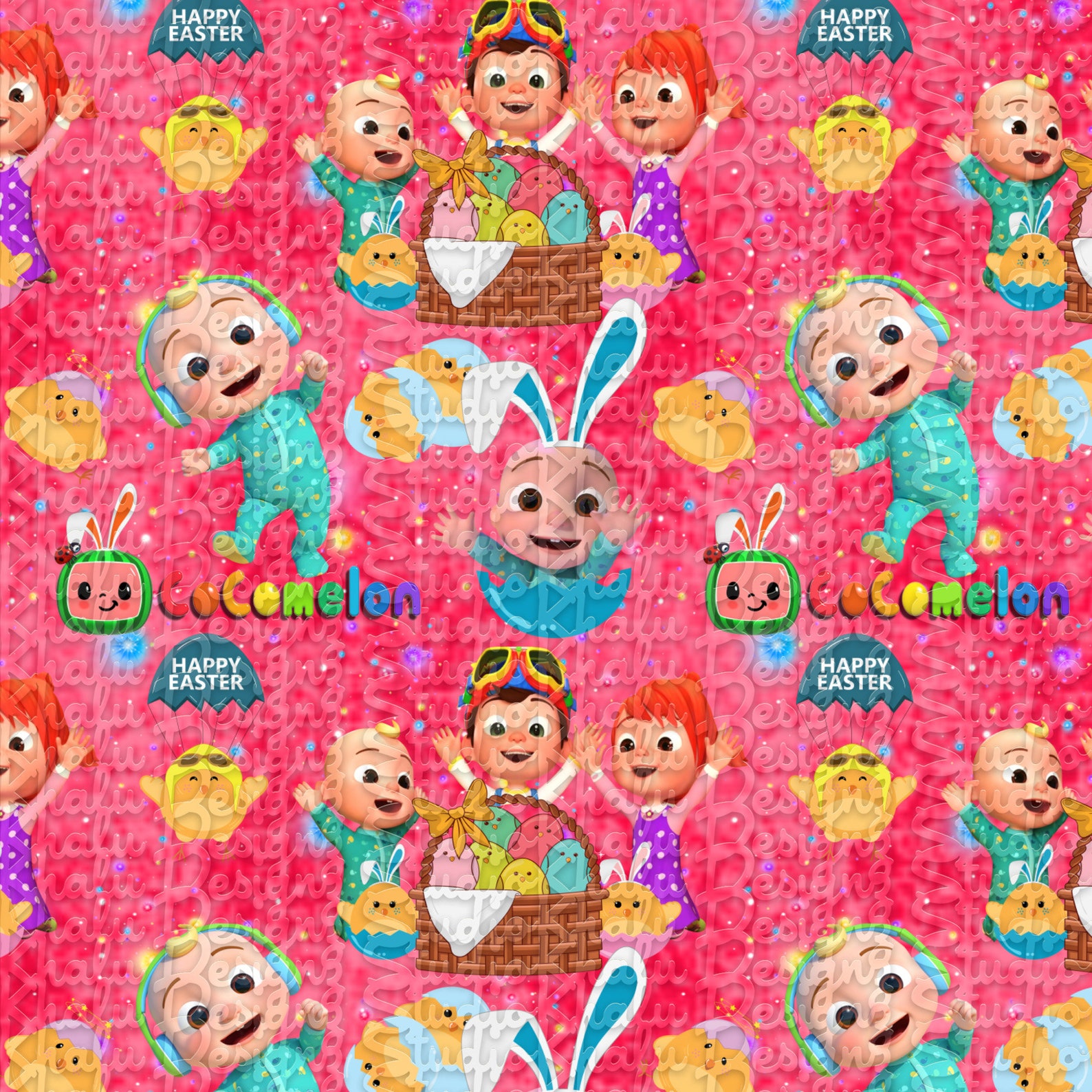 Seamless Pattern Easter Pattern Digital Etsy