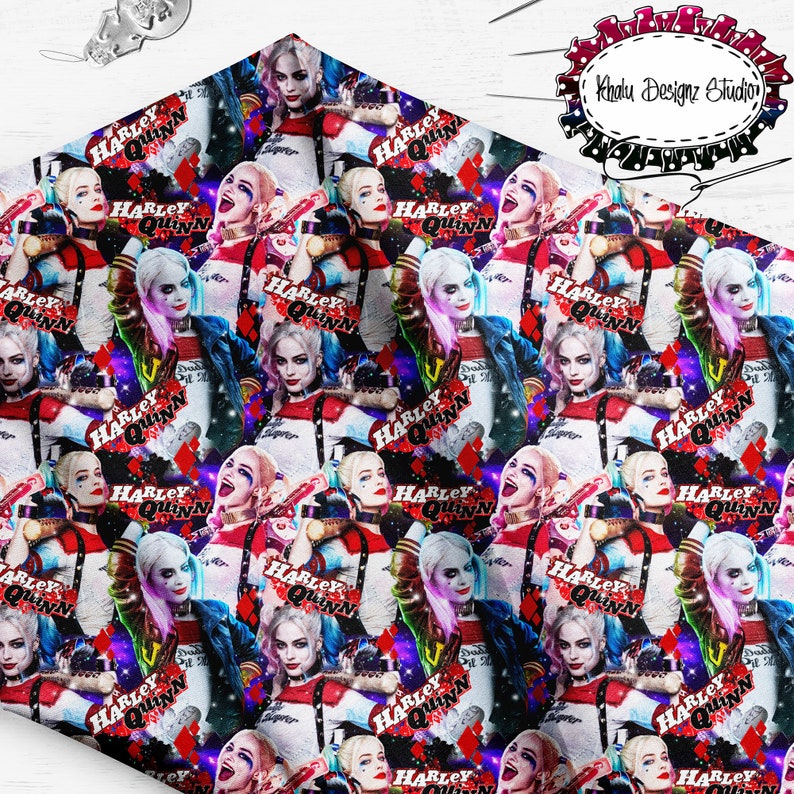 Seamless Pattern Harley Quinn Pattern Digital Pattern Etsy