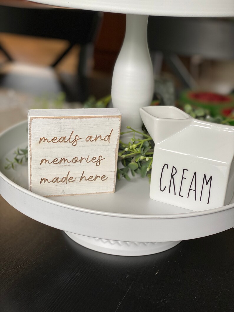 Tiered Tray Decor Tiered Tray Signs Mini Signs Mini Tiered Etsy