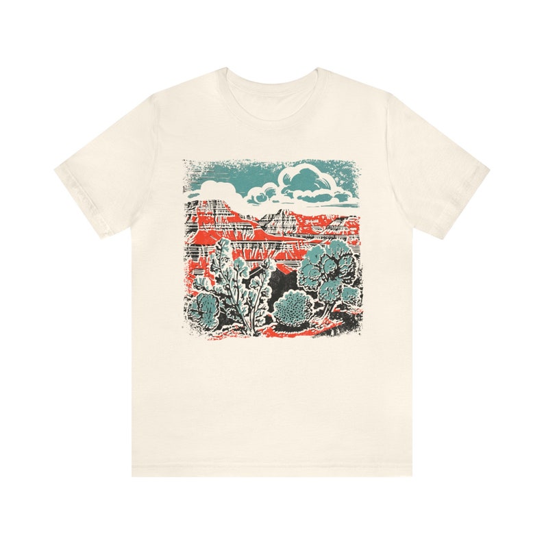 Arizona Grand Canyon shirt, Nature tee, Wilderness tee shirt,National Parks t-shirt, Cottage Core Cactus shirt, outdoors tee, hiking vaca t image 2