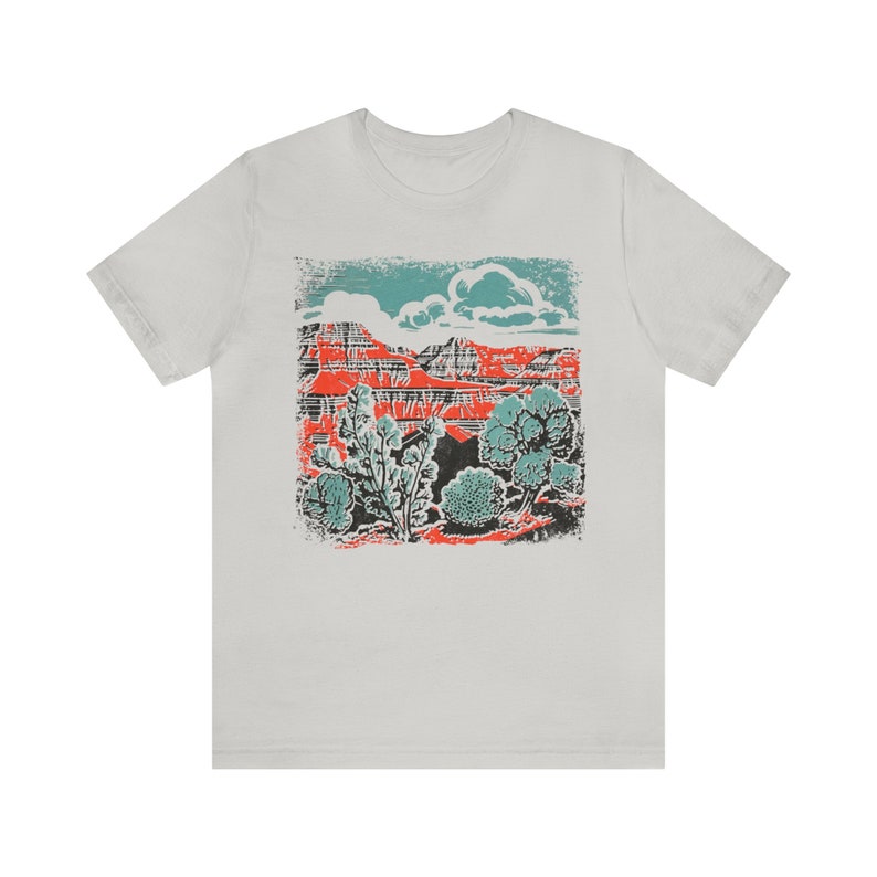 Arizona Grand Canyon shirt, Nature tee, Wilderness tee shirt,National Parks t-shirt, Cottage Core Cactus shirt, outdoors tee, hiking vaca t image 5